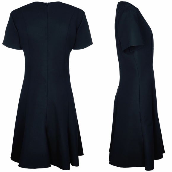 Stella McCartney Black Short Sleeve Wool Crepe Mini Dress SzXS ASO Meghan Markle - Picture 9 of 12